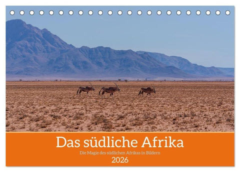 Das südliche Afrika 2026 (Tischkalender 2026 DIN A5 quer), CALVENDO Monatskalender