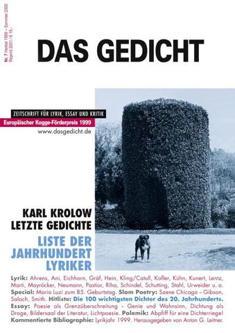 Das Gedicht. Zeitschrift /Jahrbuch für Lyrik, Essay und Kritik / DAS GEDICHT Nr. 7