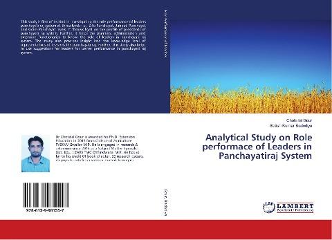 Analytical Study on Role performace of Leaders in Panchayatiraj System