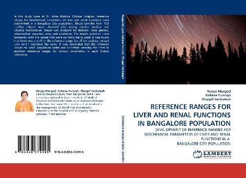 REFERENCE RANGES FOR LIVER AND RENAL FUNCTIONS IN BANGALORE POPULATION