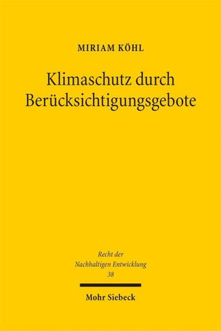 Klimaschutz durch Berücksichtigungsgebote