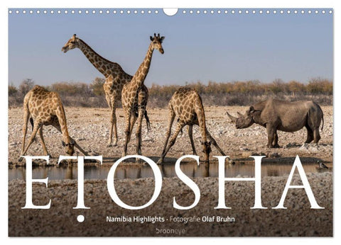 ETOSHA – Namibia Highlights (Wandkalender 2026 DIN A3 quer), CALVENDO Monatskalender