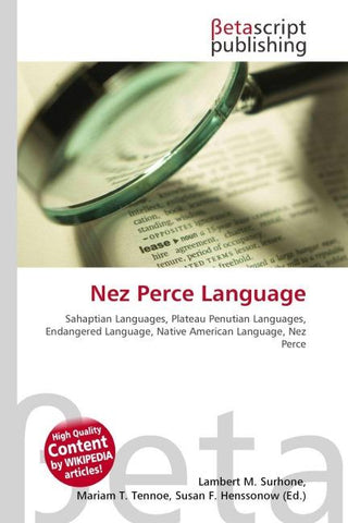 Nez Perce Language