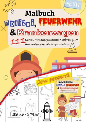 KitaFix Malbuch Polizei, Feuerwehr und Krankenwagen