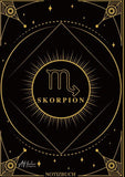 Edles Notizbuch Sternzeichen Skorpion | Designed by Alfred Herler