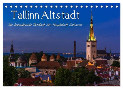 Tallinn Altstadt (Tischkalender 2026 DIN A5 quer), CALVENDO Monatskalender