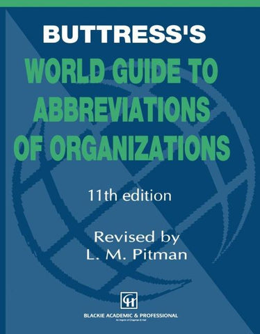 Buttress’s World Guide to Abbreviations of Organizations