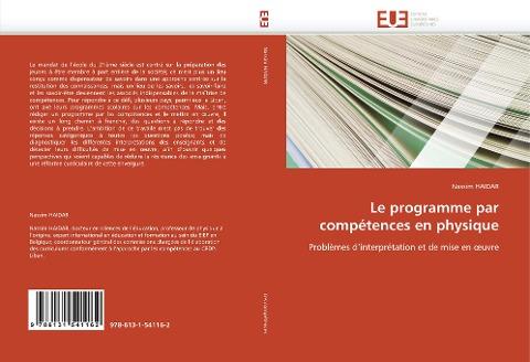 Le programme par compétences en  physique