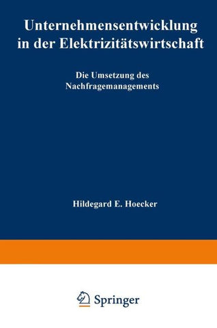 Unternehmensentwicklung in der Elektrizitätswirtschaft