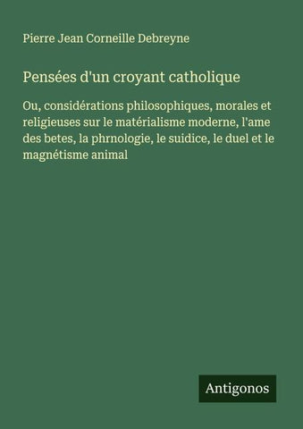 Pensées d'un croyant catholique