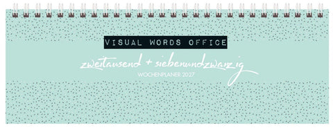 Tischquerkalender Visual Words Office 2027