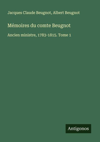 Mémoires du comte Beugnot