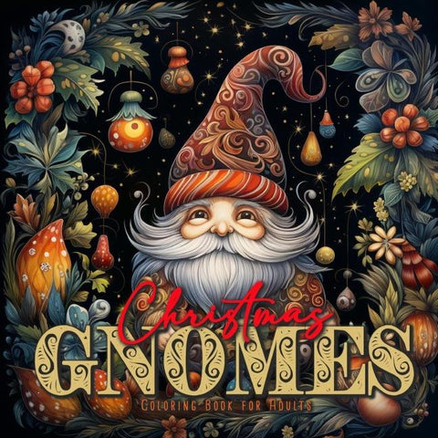 Weihnachts-Gnome Malbuch für Erwachsene