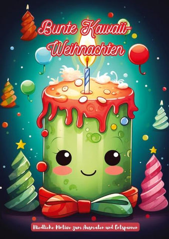 Bunte Kawaii-Weihnachten