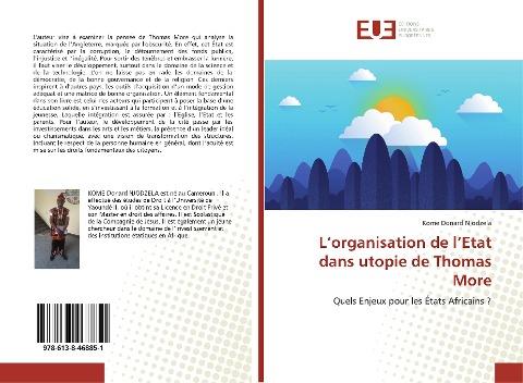 L'organisation de l'Etat dans utopie de Thomas More