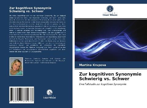 Zur kognitiven Synonymie Schwierig vs. Schwer