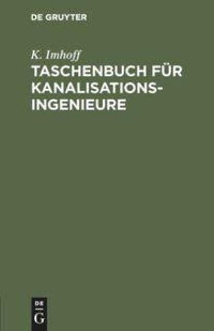 Taschenbuch für Kanalisationsingenieure