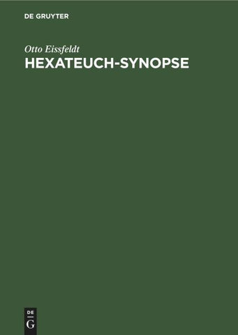 Hexateuch-Synopse