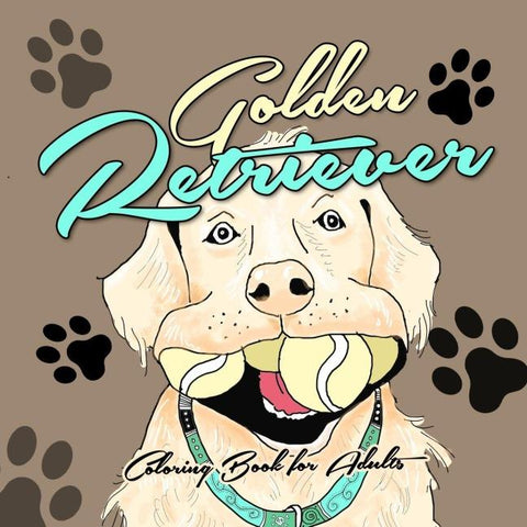 Golden Retriever Malbuch für Erwachsene