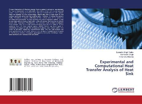 Experimental and Computational Heat Transfer Analysis of Heat Sink