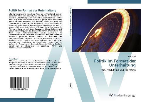 Politik im Format der Unterhaltung
