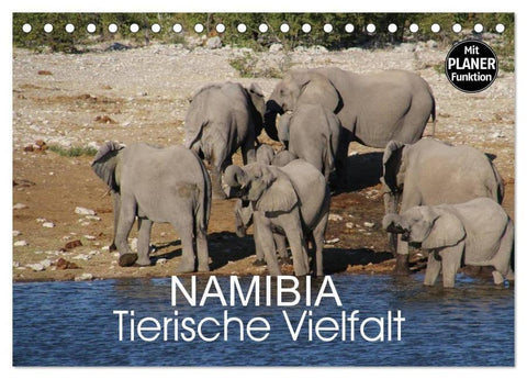 Namibia - Tierische Vielfalt (Planer) (Tischkalender 2026 DIN A5 quer), CALVENDO Monatskalender