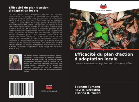 Efficacité du plan d'action d'adaptation locale