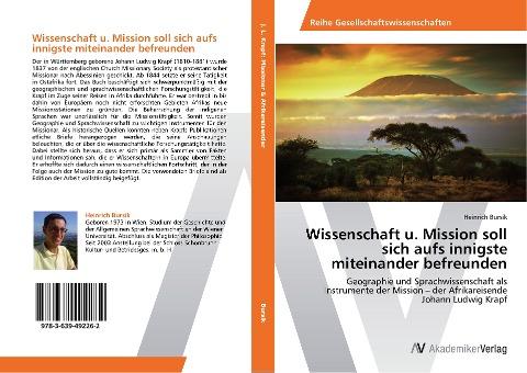 Wissenschaft u. Mission soll sich aufs innigste miteinander befreunden