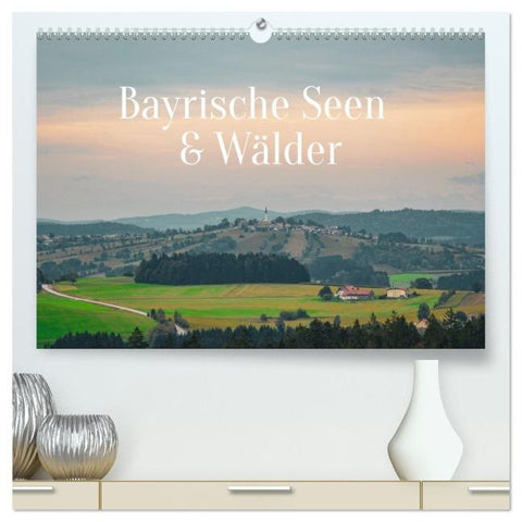 Bayrische Seen und Wälder (hochwertiger Premium Wandkalender 2027 DIN A2 quer), Kunstdruck in Hochglanz