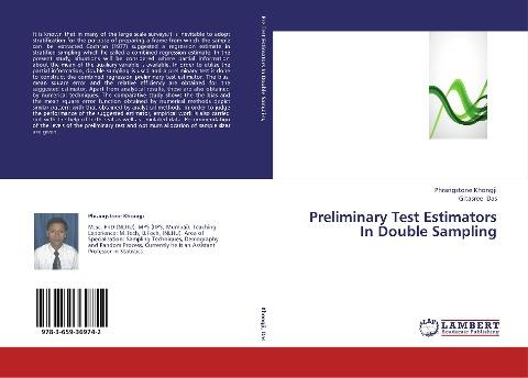 Preliminary Test Estimators In Double Sampling