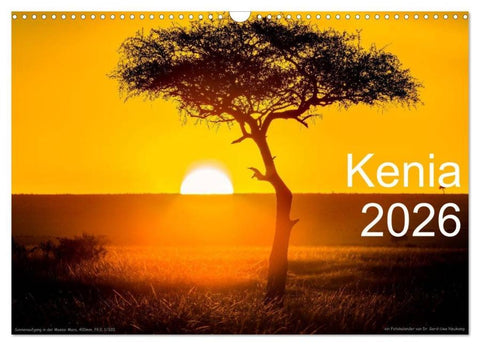 Kenia 2026 (Wandkalender 2026 DIN A3 quer), CALVENDO Monatskalender