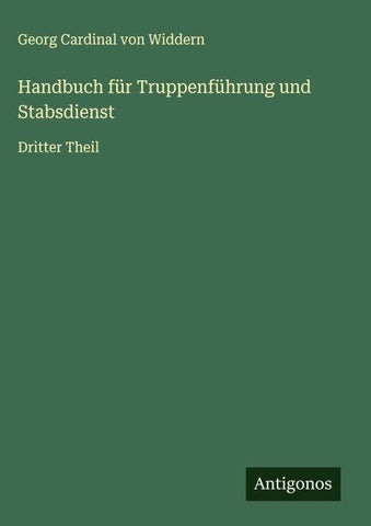 Handbuch für Truppenführung und Stabsdienst