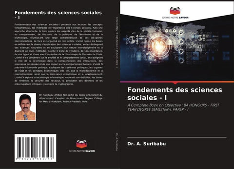 Fondements des sciences sociales - I