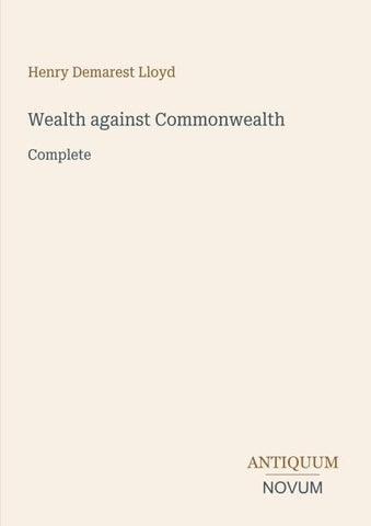 Wealth against Commonwealth