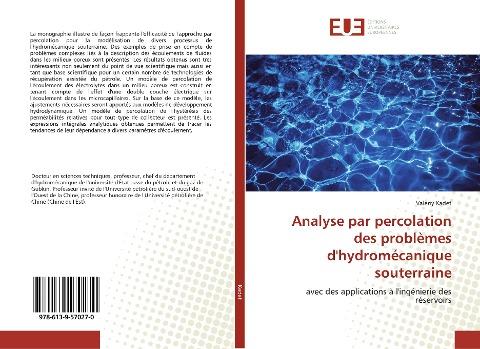 Analyse par percolation des problèmes d'hydromécanique souterraine