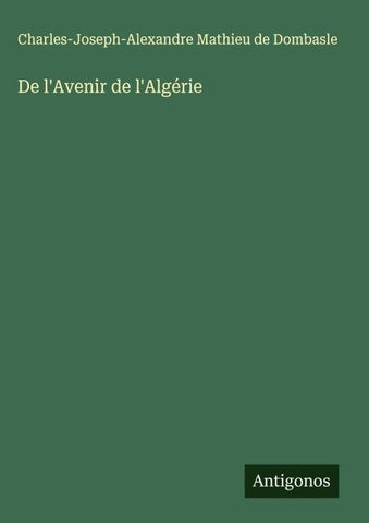 De l'Avenir de l'Algérie
