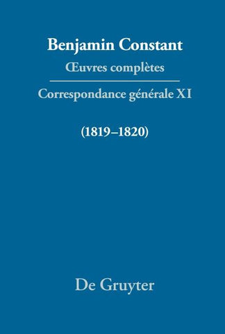 Correspondance générale 1819–1820