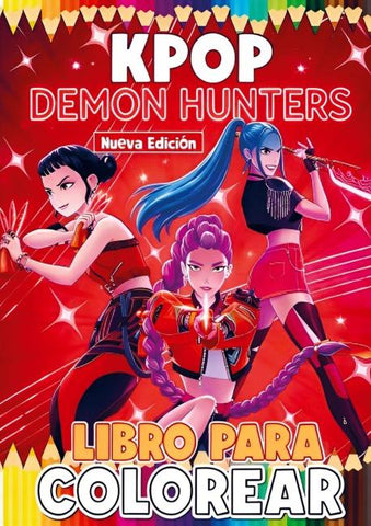 Libro para colorear Estrellas de Fantasía Urbana K-POP