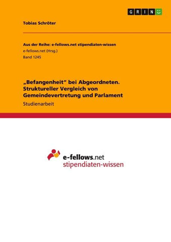 "Befangenheit" bei Abgeordneten. Struktureller Vergleich von Gemeindevertretung und Parlament