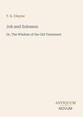 Job and Solomon