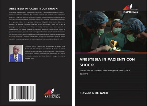 ANESTESIA IN PAZIENTI CON SHOCK: