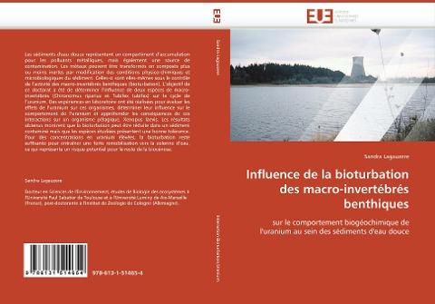 Influence de la bioturbation des macro-invertébrés benthiques