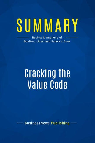 Summary: Cracking the Value Code