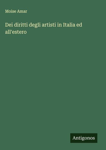 Dei diritti degli artisti in Italia ed all'estero