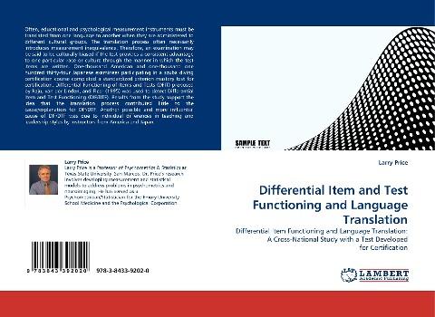 Differential Item and Test Functioning and Language Translation