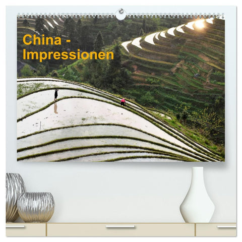 China-Impressionen (hochwertiger Premium Wandkalender 2026 DIN A2 quer), Kunstdruck in Hochglanz