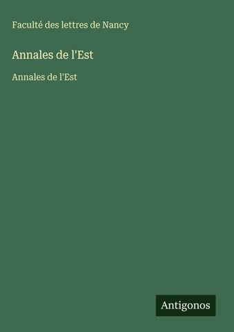 Annales de l'Est