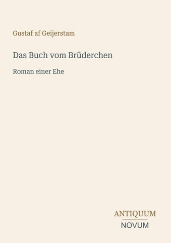 Das Buch vom Brüderchen