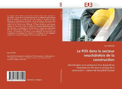 Le FOS dans le secteur neuchâtelois de la construction