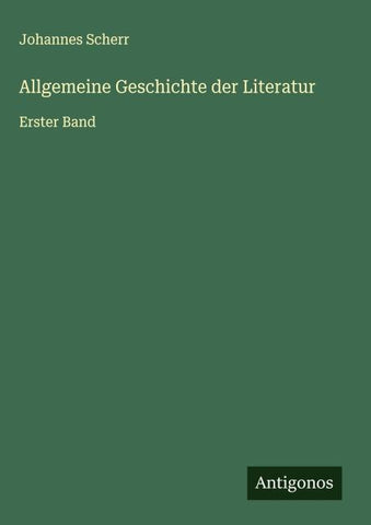 Allgemeine Geschichte der Literatur